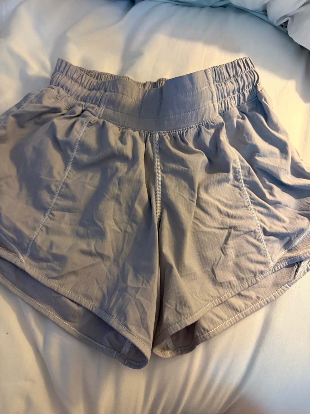 Lululemon Hottie Hot Active Shorts in Light Gray